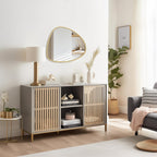 WallBeyond Asymmetrical Mirror, Irregular Mirror Full Length, Boho Wall Mirrors Decorative for Bedroom Living Room Entryway Hall, Mid Century Modern Decor 48" H x 22" W Gronata