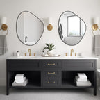 WallBeyond Asymmetrical Mirror, Irregular Mirror Full Length, Boho Wall Mirrors Decorative for Bedroom Living Room Entryway Hall, Mid Century Modern Decor 48" H x 22" W Gronata