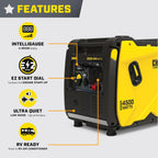 Champion Power Equipment 4500-Watt RV Ready Portable Inverter Generator with Quiet Technology and Free 3-Year Warranty Gronata
