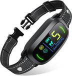 FAFAFROG Dog Bark Collar, Rechargeable Smart Collar, Anti Barking Training Collar with 5 Adjustable Sensitivity Beep Vibration, Bark Collar for Large Medium Small Dogs (Black) Gronata