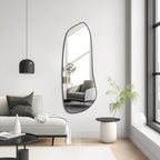 WallBeyond Asymmetrical Mirror, Irregular Mirror Full Length, Boho Wall Mirrors Decorative for Bedroom Living Room Entryway Hall, Mid Century Modern Decor 48" H x 22" W Gronata