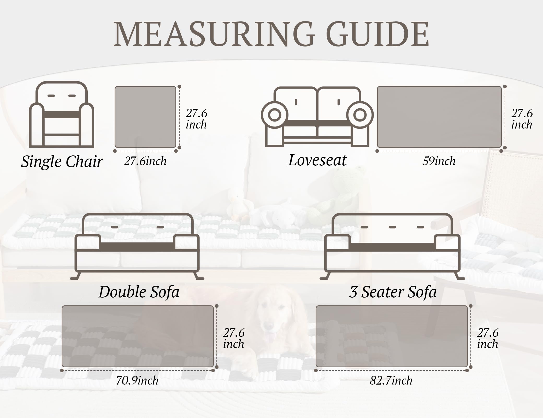 Couch Cushion Cover for dogs Sofa Cover Washable Pet Love Seat Couch Covers for Sofa Slipcovers Couch Protector Blanket for Dogs Sofa Cushion Covers for Pets Washable Pad Black 70x150cm/27.6x59in Gronata