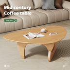 Mid Century Modern Coffee Table - Walnut Wooden Coffee Table for Living Room,Center Table Suitable for Bedroom Living Room Reception Office Tables (Walnut, Small 34.5 * 23.5 * 16in) Gronata