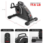 Sunny Health & Fitness Dual Function Smart Motorized Mini Bike Trainer, Under Desk Exercise Machine for Senior Training, Arm/Leg Cardio Cycle Workout, Free SunnyFit App Bluetooth Link-SF-B020029SMART Gronata