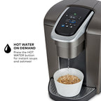 Keurig K-Elite Single Serve K-Cup Pod Coffee Maker, with Strength and Temperature Control, Iced Coffee Capability, 8 to 12oz Brew Size, Programmable, Brushed Slate Gronata