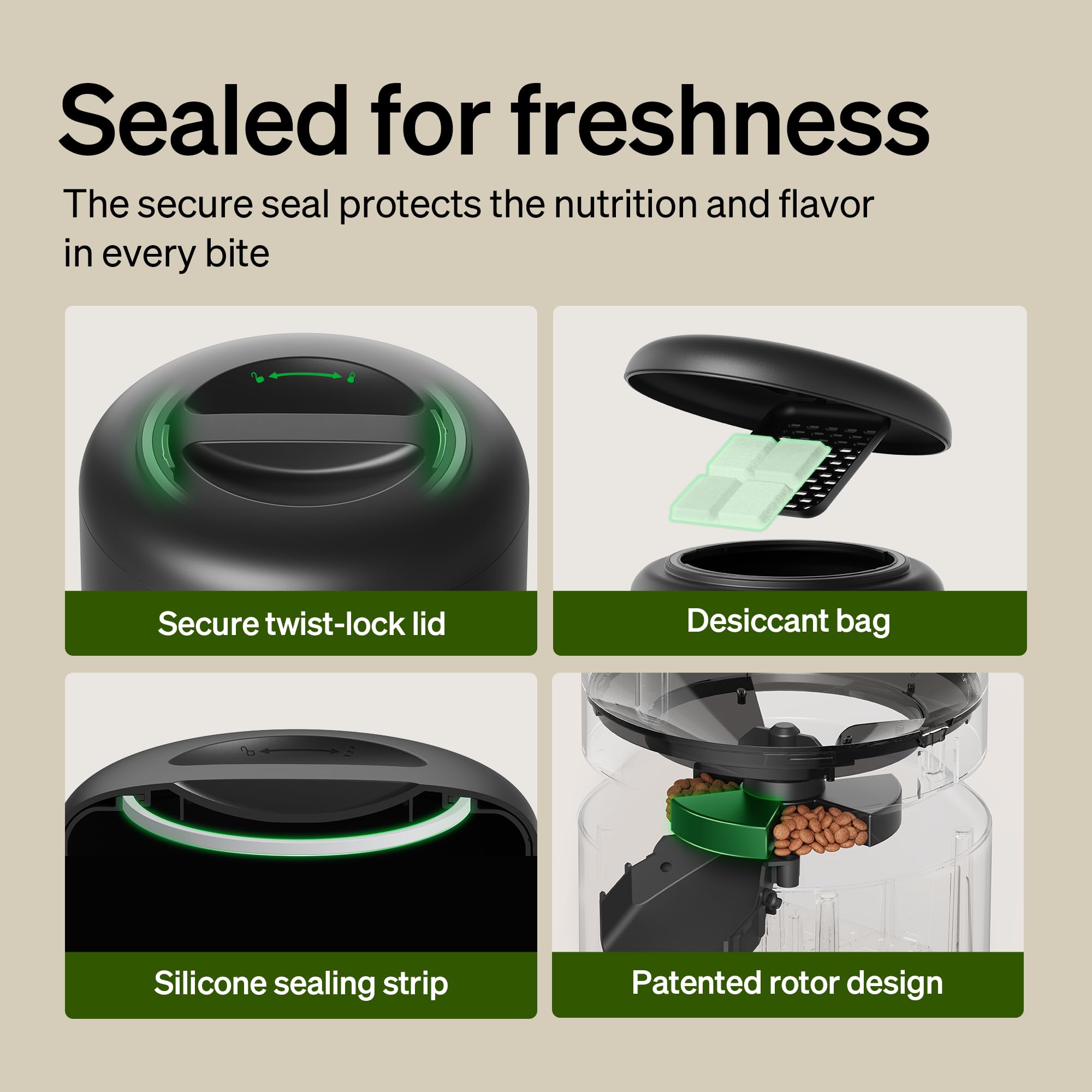 PETLIBRO Automatic Cat Feeder, 5G WiFi Automatic Dog Food Dispenser with Freshness Preservation, 5L Timed Pet Feeder with Low Food Sensor, Up to 10 Meals Per Day Gronata