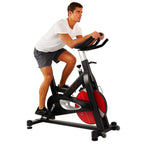 Sunny Health & Fitness Indoor Cycling Exercise Bike with SPD pedals - SF-B1509, White, 47 L x 20 W x 47 5 H Gronata