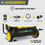 Champion Power Equipment 9000-Watt Electric Start Tri Fuel Home Backup Portable Open Frame Inverter Generator with Quiet Technology and CO Shield Gronata