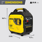 Champion Power Equipment 4000-Watt Dual Fuel RV Ready Portable Inverter Generator with Quiet Technology and Free 3-Year Warranty Gronata