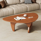 Mid Century Modern Coffee Table - Walnut Wooden Coffee Table for Living Room,Center Table Suitable for Bedroom Living Room Reception Office Tables (Walnut, Small 34.5 * 23.5 * 16in) Gronata