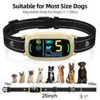 FAFAFROG Dog Bark Collar, Rechargeable Smart Collar, Anti Barking Training Collar with 5 Adjustable Sensitivity Beep Vibration, Bark Collar for Large Medium Small Dogs (Black) Gronata
