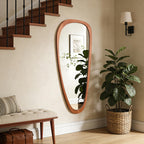 WallBeyond Asymmetrical Mirror, Irregular Mirror Full Length, Boho Wall Mirrors Decorative for Bedroom Living Room Entryway Hall, Mid Century Modern Decor 48" H x 22" W Gronata