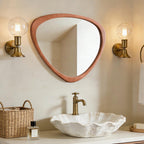WallBeyond Asymmetrical Mirror, Irregular Mirror Full Length, Boho Wall Mirrors Decorative for Bedroom Living Room Entryway Hall, Mid Century Modern Decor 48" H x 22" W Gronata