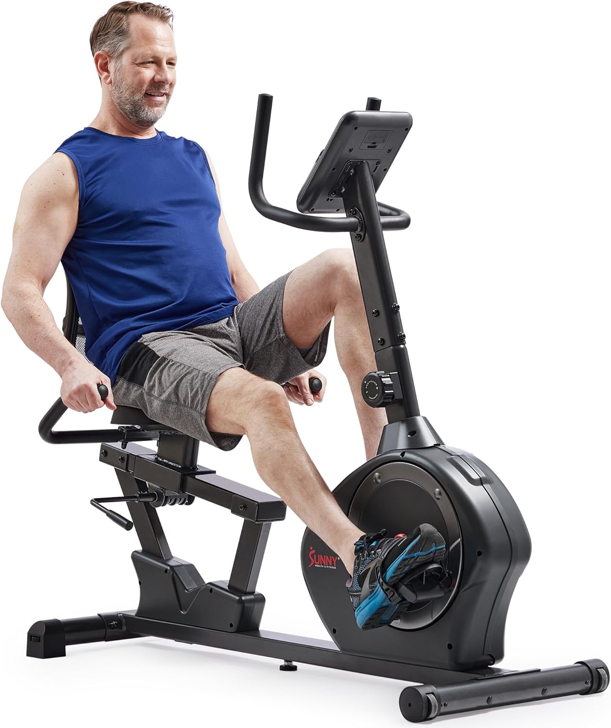 Sunny Health & Fitness Elite Interactive Series Exercise Recumbent Bike - SF-RB420046 Gronata
