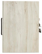 Signature Design by Ashley Wynnlow Rustic 2 Drawer Two Drawer Nightstand, 24.41" Tall, Weathered Gray Gronata