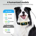 FAFAFROG Dog Bark Collar, Rechargeable Smart Collar, Anti Barking Training Collar with 5 Adjustable Sensitivity Beep Vibration, Bark Collar for Large Medium Small Dogs (Black) Gronata