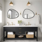WallBeyond Asymmetrical Mirror, Irregular Mirror Full Length, Boho Wall Mirrors Decorative for Bedroom Living Room Entryway Hall, Mid Century Modern Decor 48" H x 22" W Gronata