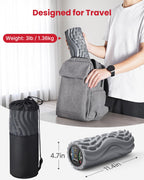 FITINDEX Vibrating Foam Roller for Back Pain, FSA&HSA Eligible, 5-Speed Muscle Massage, Exercise, Muscles Deep Tissue, Physical Therapy, Pilates, Yoga, Neck, Leg, Rechargeable, Travel Portable, Gray Gronata