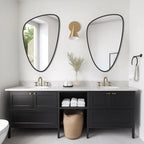 WallBeyond Asymmetrical Mirror, Irregular Mirror Full Length, Boho Wall Mirrors Decorative for Bedroom Living Room Entryway Hall, Mid Century Modern Decor 48" H x 22" W Gronata