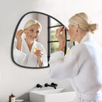 WallBeyond Asymmetrical Mirror, Irregular Mirror Full Length, Boho Wall Mirrors Decorative for Bedroom Living Room Entryway Hall, Mid Century Modern Decor 48" H x 22" W Gronata