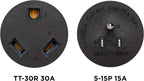 Westinghouse 301154A Generator Plug Adapter, 5-15P to TT-30R Gronata