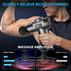 TOLOCO Massage Gun, Deep Tissue Back Massage for Athletes for Pain Relief, Percussion Massager with 10 Massages Heads & Silent Brushless Motor, Fathers Day Dad Gifts, Black Gronata