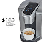 Keurig K-Elite Single Serve K-Cup Pod Coffee Maker, with Strength and Temperature Control, Iced Coffee Capability, 8 to 12oz Brew Size, Programmable, Brushed Slate Gronata