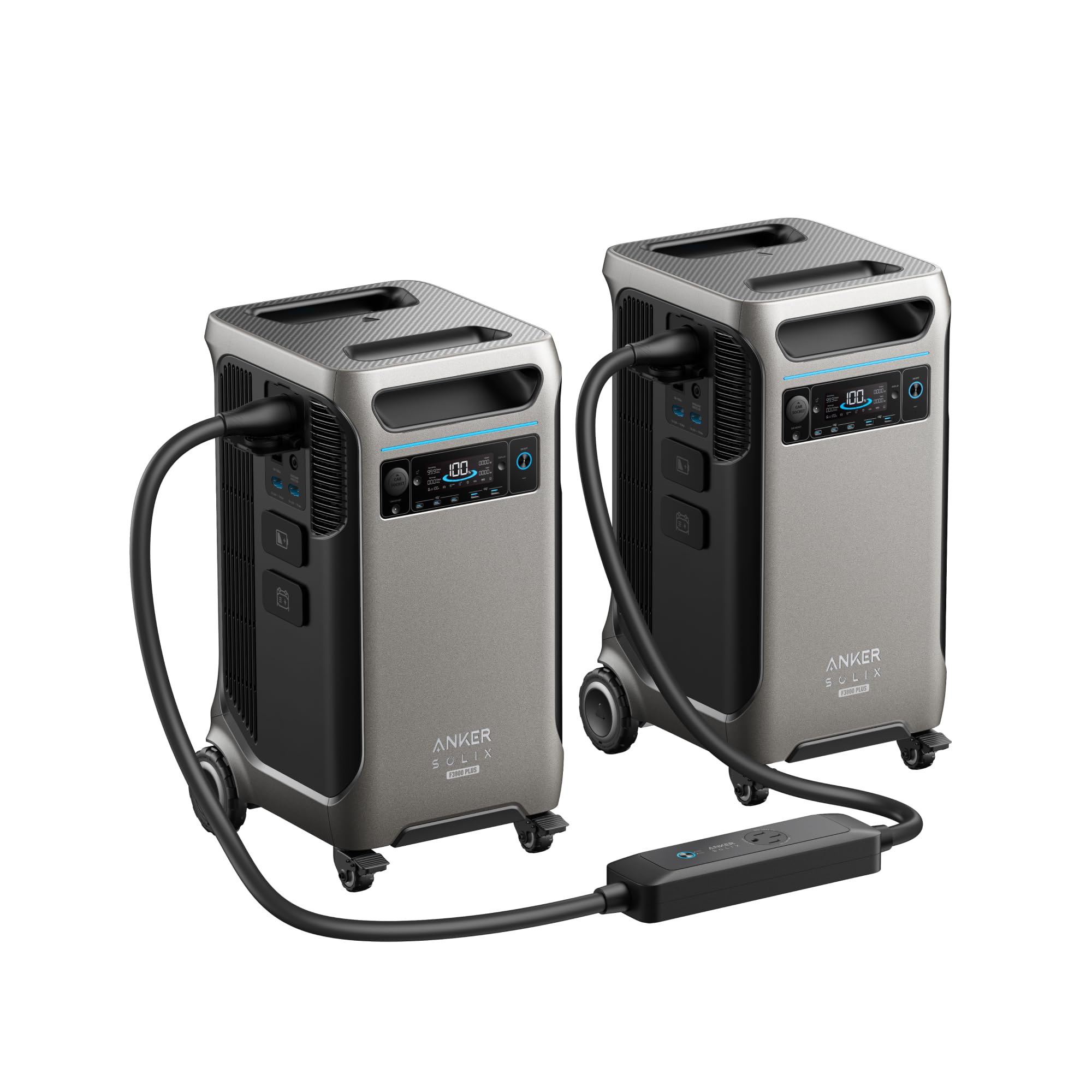 Anker SOLIX F3800 Plus Portable Power Station (2025 NEW), 3,840Wh, 3,200W Solar Input, Generators for Home Use, Expandable to 53kWh, Works with Generator, For Power Outages, RVs, and Emergencies Gronata