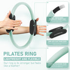PhysKcal Pilates Ring Set, Magic Ring with 1x Core Ball, 3X Resistant Loop and 2X Flex Band, Pilates on Mat Essential Kit (Nude) Gronata