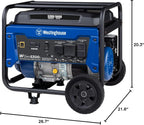 Westinghouse 6600 Peak Watt Home Backup Portable Generator, Transfer Switch Ready 30A Outlet, RV Ready 30A Outlet Gronata