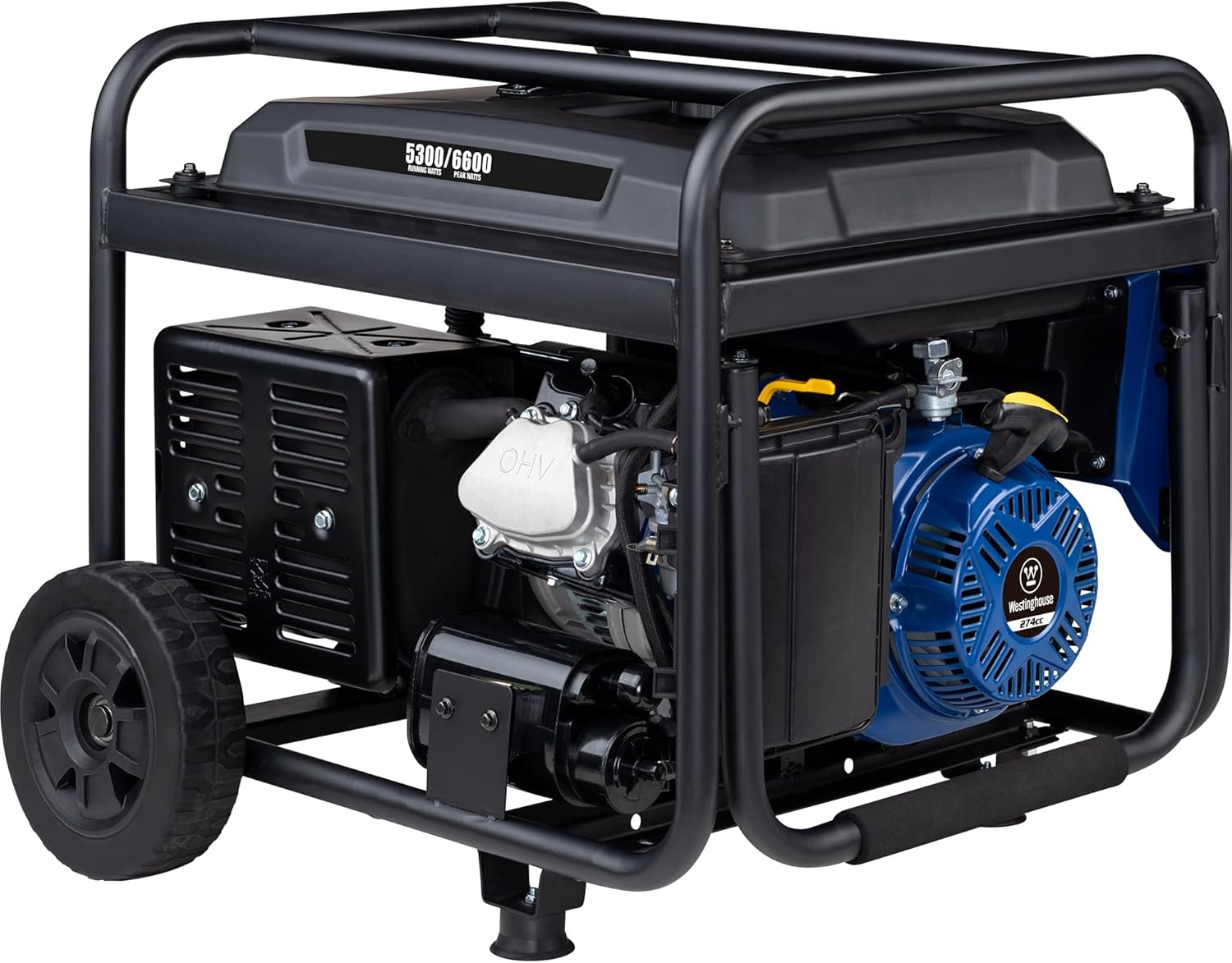 Westinghouse 6600 Peak Watt Home Backup Portable Generator, Transfer Switch Ready 30A Outlet, RV Ready 30A Outlet, Gas Powered, CO Sensor Gronata