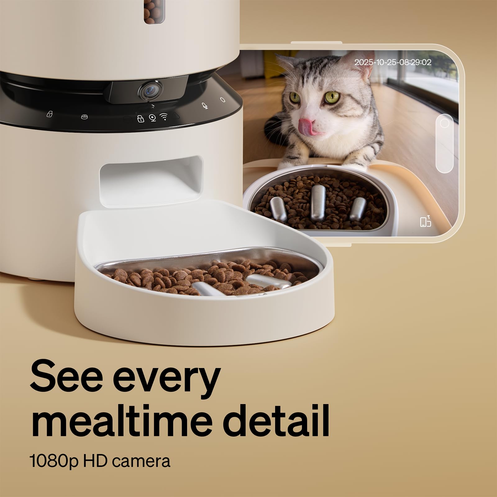 PETLIBRO Automatic Cat Feeder, 5G WiFi Automatic Dog Food Dispenser with Freshness Preservation, 5L Timed Pet Feeder with Low Food Sensor, Up to 10 Meals Per Day Gronata