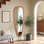 WallBeyond Asymmetrical Mirror, Irregular Mirror Full Length, Boho Wall Mirrors Decorative for Bedroom Living Room Entryway Hall, Mid Century Modern Decor 48" H x 22" W Gronata