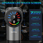 TOLOCO Massage Gun, Deep Tissue Back Massage for Athletes for Pain Relief, Percussion Massager with 10 Massages Heads & Silent Brushless Motor, Fathers Day Dad Gifts, Black Gronata