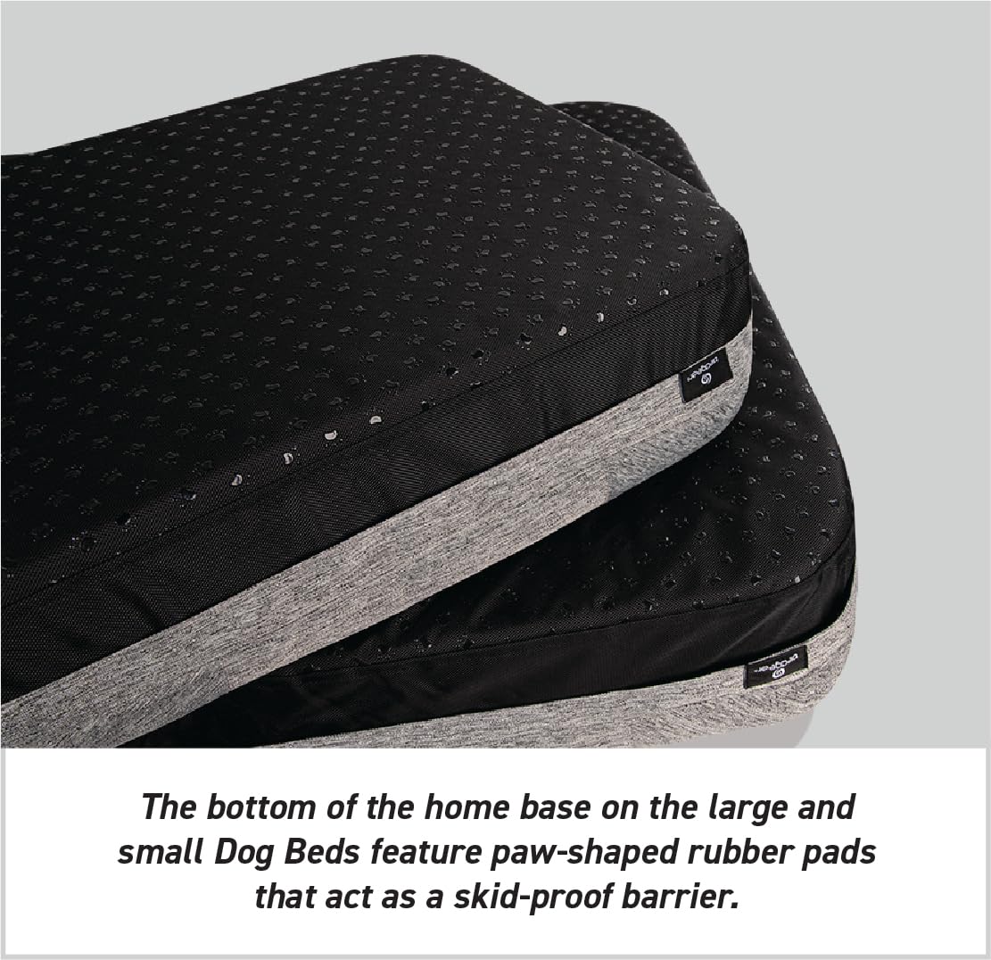 Bedgear Performance Dog Bed - Medium/Large - Durable Pet Bed with Washable Cover - Removable Pad for Travel Gronata