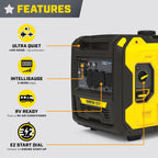 Champion Power Equipment 6500-Watt RV Ready Portable Inverter Generator with Quiet Technology and CO Shield Gronata
