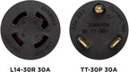 Westinghouse 30132A Generator Plug Adapter, TT-30P to L14-30R Gronata