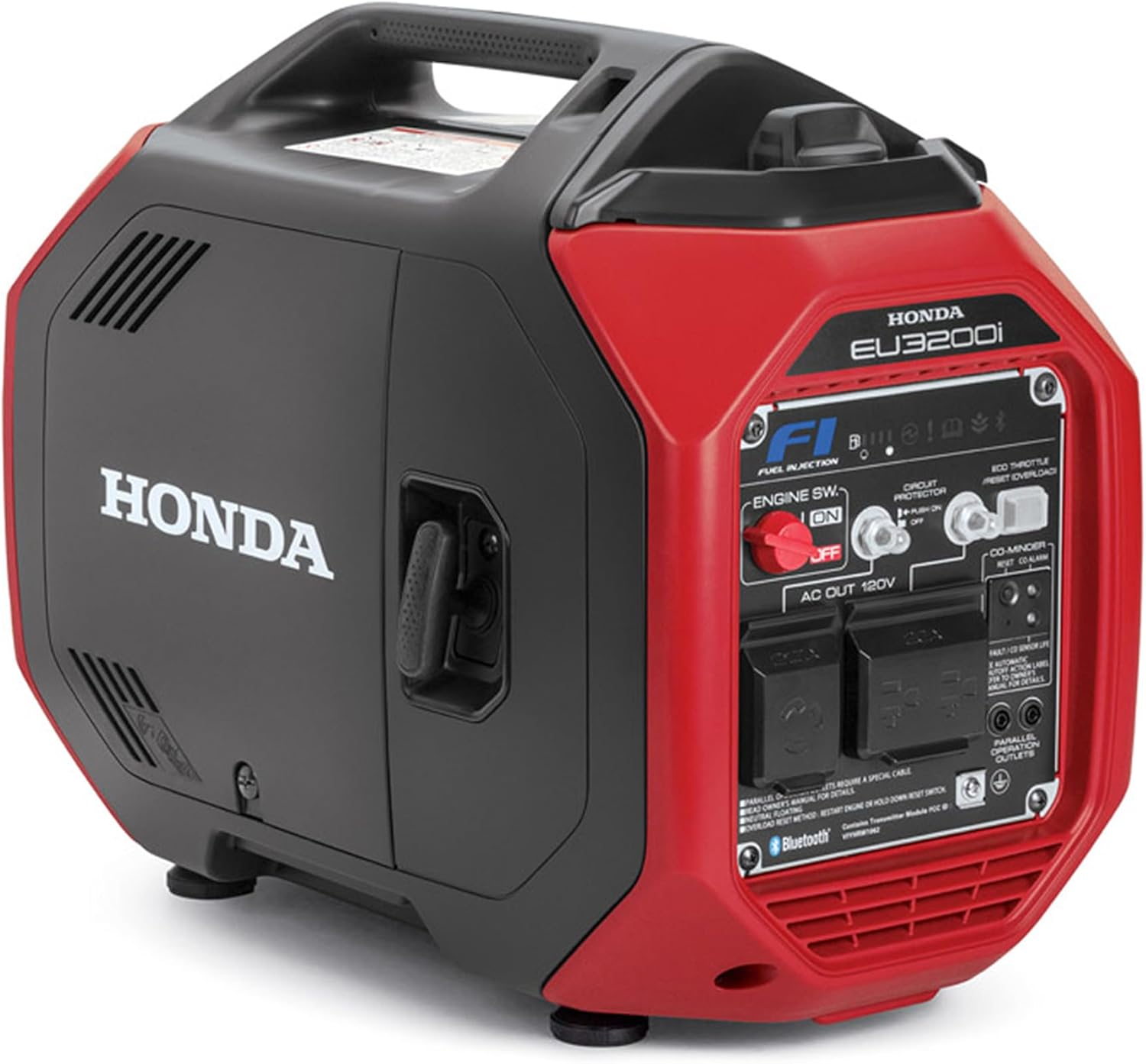 Honda EU3200i 3200 Watt Inverter Generator, Super Quiet 120V Gas Powered Portable Generator for Camping, RV or Home Backup Power Supply, Up to 8.6 Hour Run Time (EU3200IAN2) Gronata