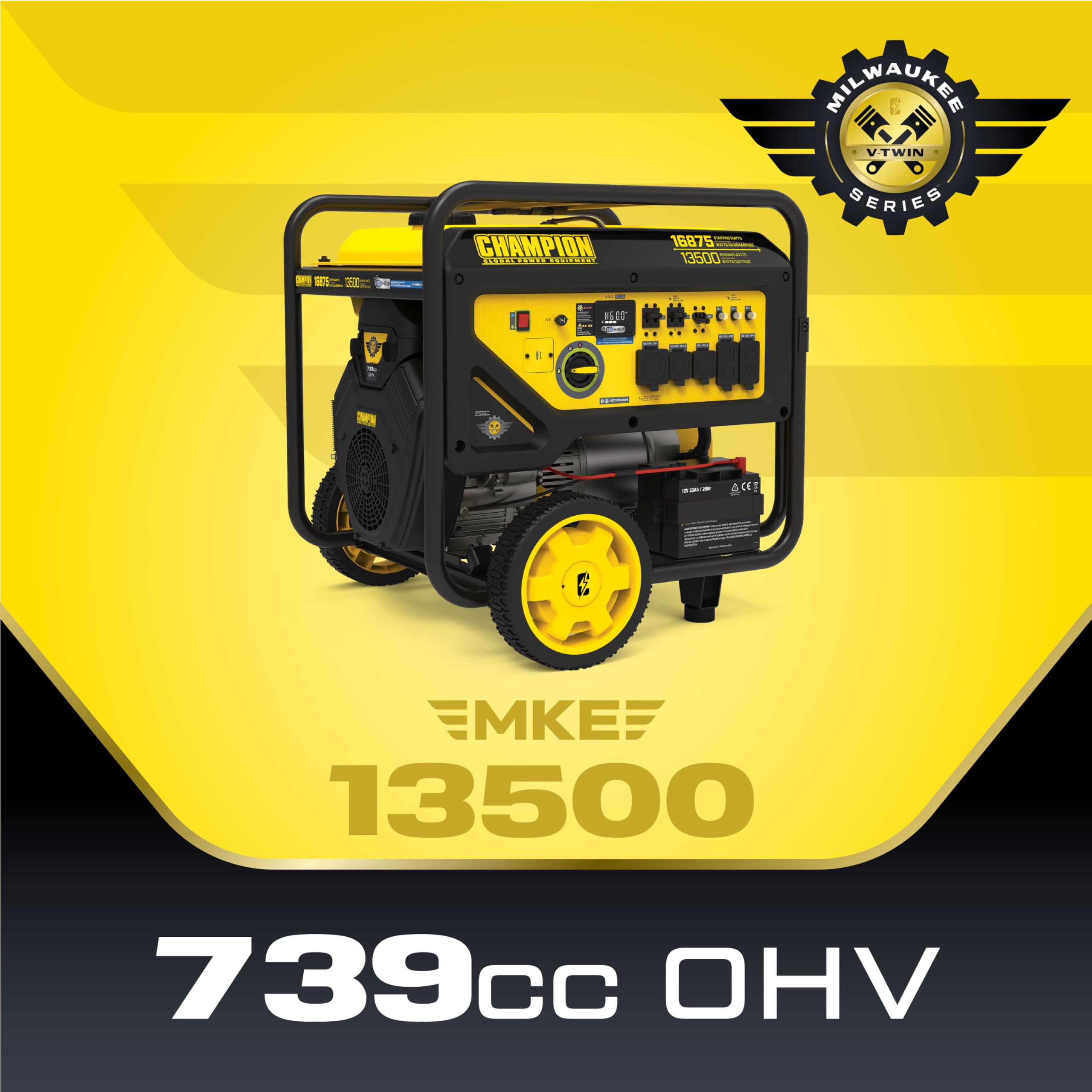 Champion Power Equipment 16,875-Watt Electric Start Home Backup Portable Generator with Free 3-Year Warranty Gronata