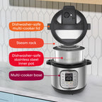 Instant Pot Duo 7-in-1 Electric Pressure Cooker, Slow Cooker, Rice, Steamer, Sauté, Yogurt Maker, Warmer & Sterilizer, Includes App With Over 800 Recipes, Stainless Steel, 6 Quart Gronata