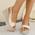Wedge Sandals Platform Muffin Plus Size Sandals Gronata