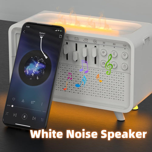 3 In 1 Bluetooth Speaker White Noise Sleep Night Light Humidifier All-in-one Machine Free Combination Of 8 Group Nature Sound Gronata