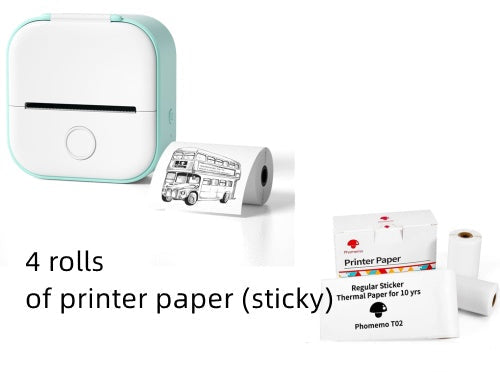 Portable Mini Thermal Label Printer Home Photo Printer Student Wrong Question Printer Bluetooth-compatible Mini Label Printer Price Tag Gronata