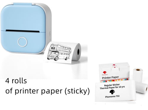 Portable Mini Thermal Label Printer Home Photo Printer Student Wrong Question Printer Bluetooth-compatible Mini Label Printer Price Tag Gronata
