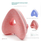 Heart-shaped Memory Foam Leg Pillow Contour Legacy Leg Pillow Gronata