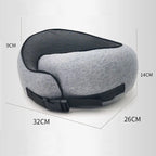 Travel Neck Pillow Non-Deformed Airplane Pillow Travel Neck Cushion Durable U-Shaped Travel Memory Cotton Nap Neck Pillow Gronata