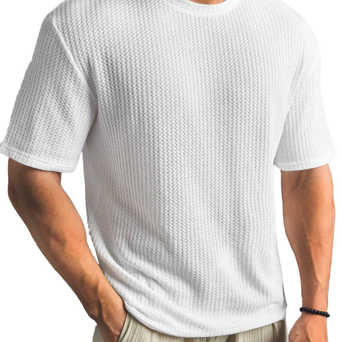 Casual Versatile Solid Color Men's Summer T-shirt Gronata