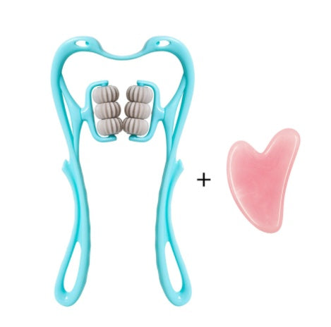 Multifunctional Manual Six-wheel Neck Massager Massage Relieve Roller Massage Tool Gronata
