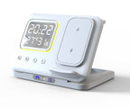 15W Wireless Chargers Stand 5 In1 LED Digital Alarm Clock Fast Charging Dock Station Gronata