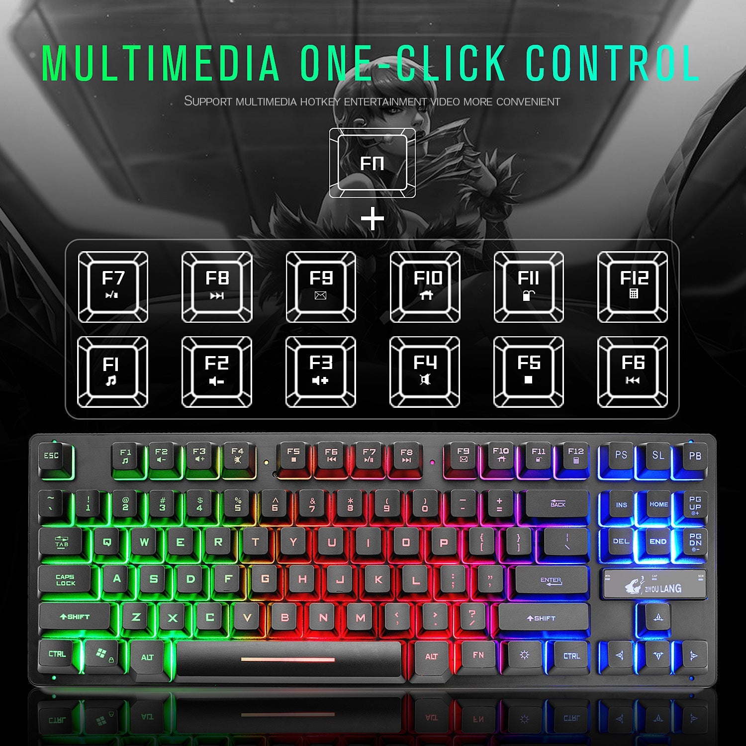 Electronic Games Mechanical Keyboard Notebook Keyboard Gronata